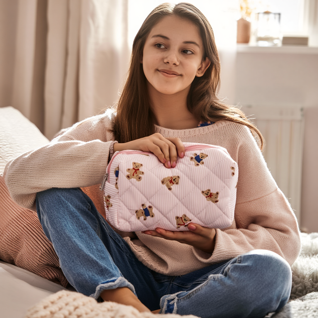 Cute Bear Makeup Pouch