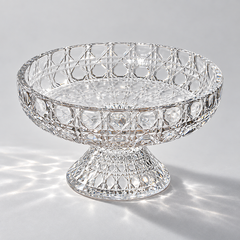 Diamond Glass Snack Bowl glass detail