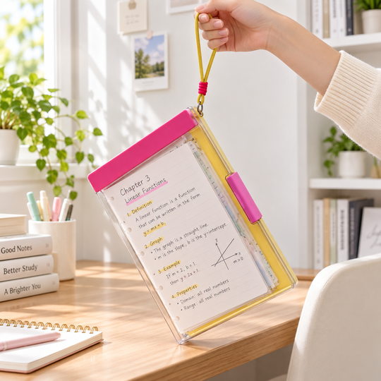 Document Organizer Clipboard carried using its wrist loop