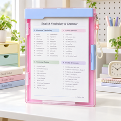 Document Organizer Clipboard standing upright for document viewing
