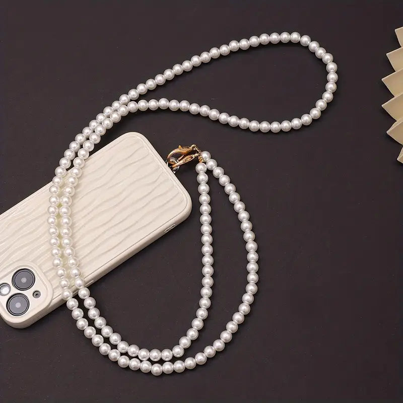 Pearl Chain Phone Lanyard