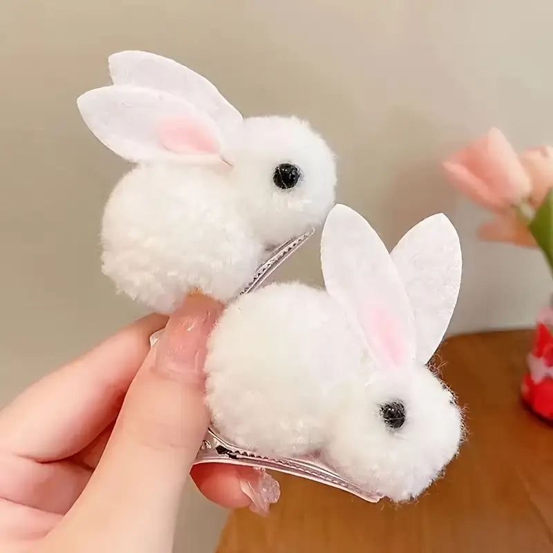 Fluffy Bunny Hair Clips – Thoughtfully made