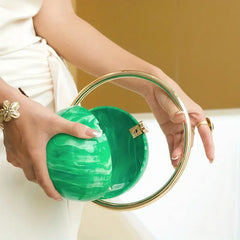 Luxury Round Clutch Bag