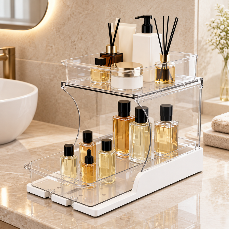 EasyReach Pull-Out Organizer — bathroom hero