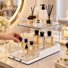EasyReach Pull-Out Organizer — Everyday skincare access