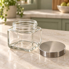 Everyday Square Pantry Jar open view