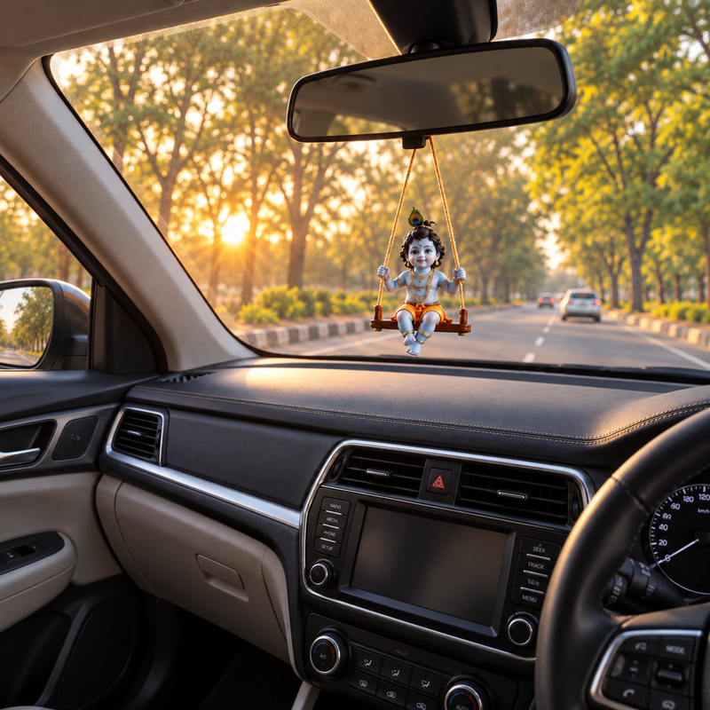 Krishna Car Hanging Ornament