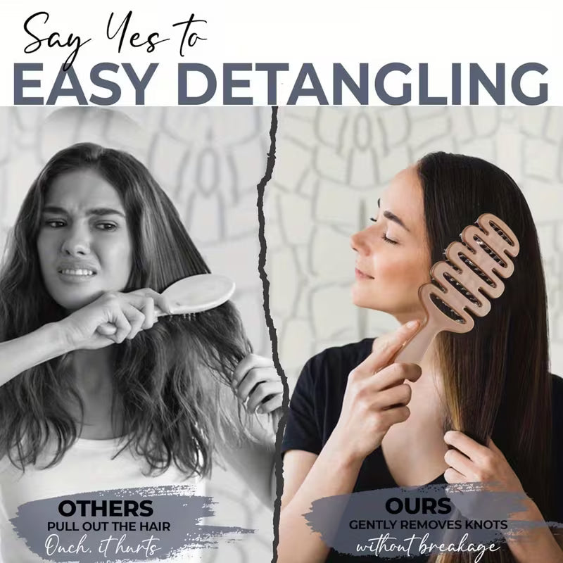 Smoothing Bristle Hair Brush – Boosts Natural Shine