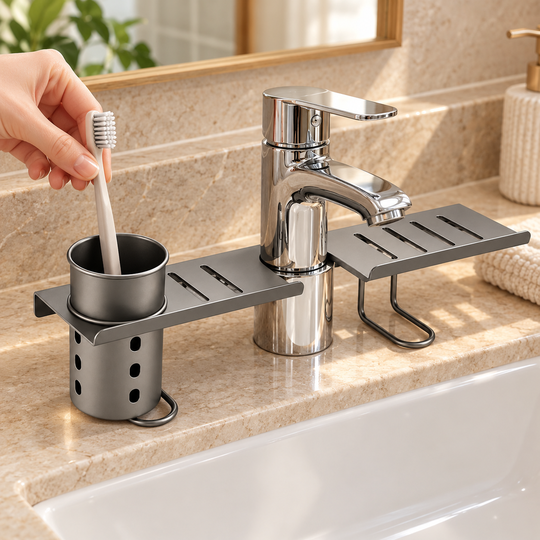 FaucetFit Storage Rack toothbrush storage