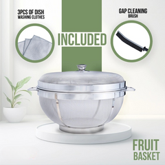 Steel Mesh Basket with Lid