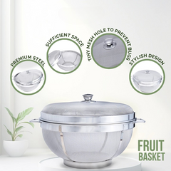 Steel Mesh Basket with Lid