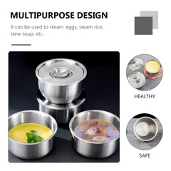 Stainless Steel Food Bowl with Lid