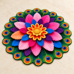 Feather Flower Floor Mat product hero