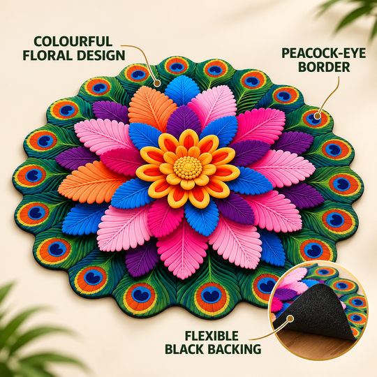 Feather Flower Floor Mat feature explainer