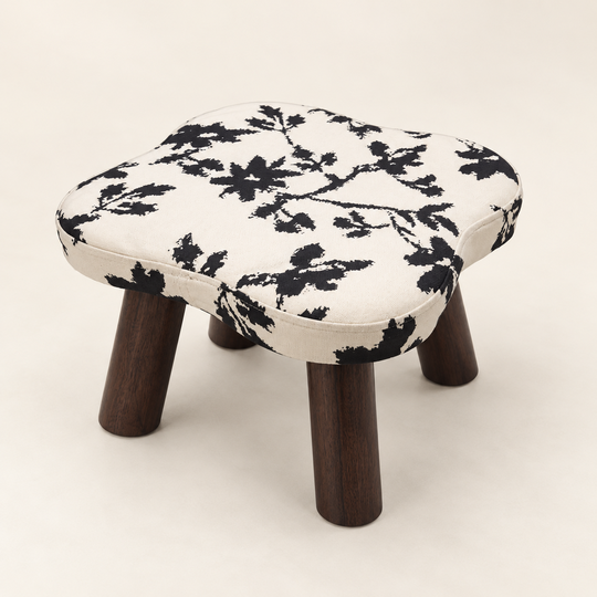 Floral Cushioned Stool — hero