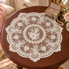 Floral Lace Table Mat as dressing-table decor