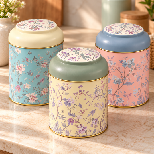FloraNest floral canister details