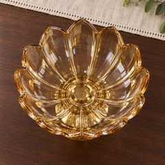 Flower Shape Fruit Bowl top view with complete petal rim
