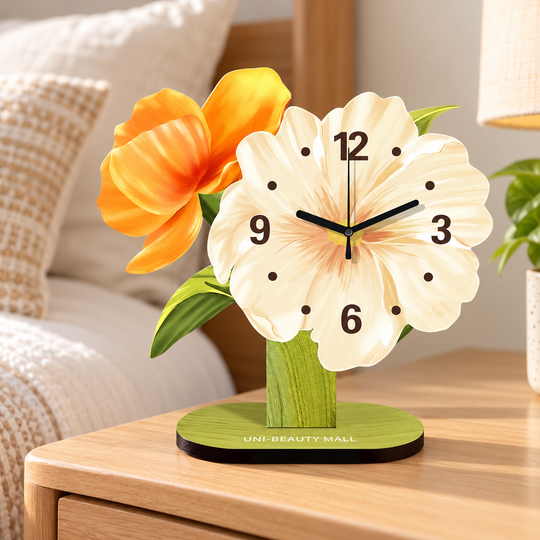 Flower Table Clock — bedside