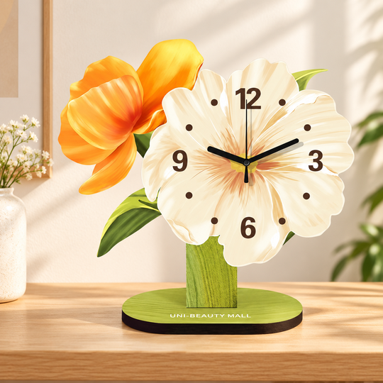 Flower Table Clock — entryway