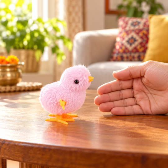 Fluffy Wind-Up Chick — home-play