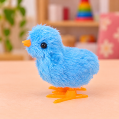 Fluffy Wind-Up Chick — side-view