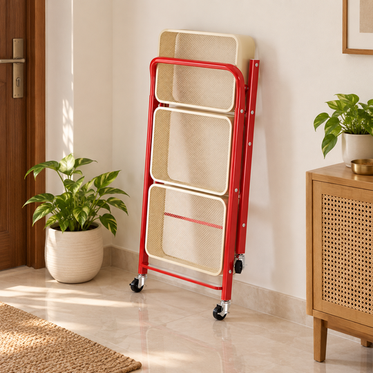 Foldable Three-Tier Trolley - 02-folded