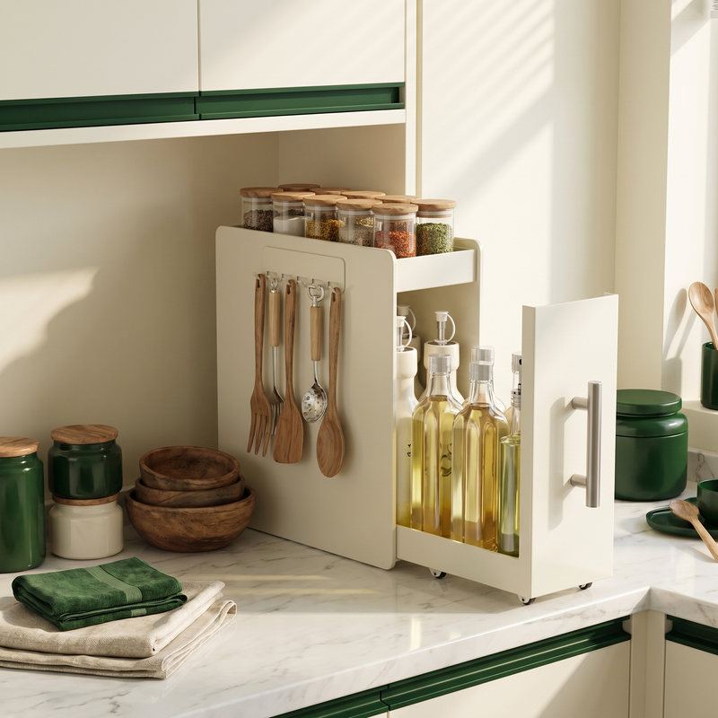 Pull-Out Kitchen Storage Rack