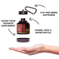 Protein Powder Bottle Keychain