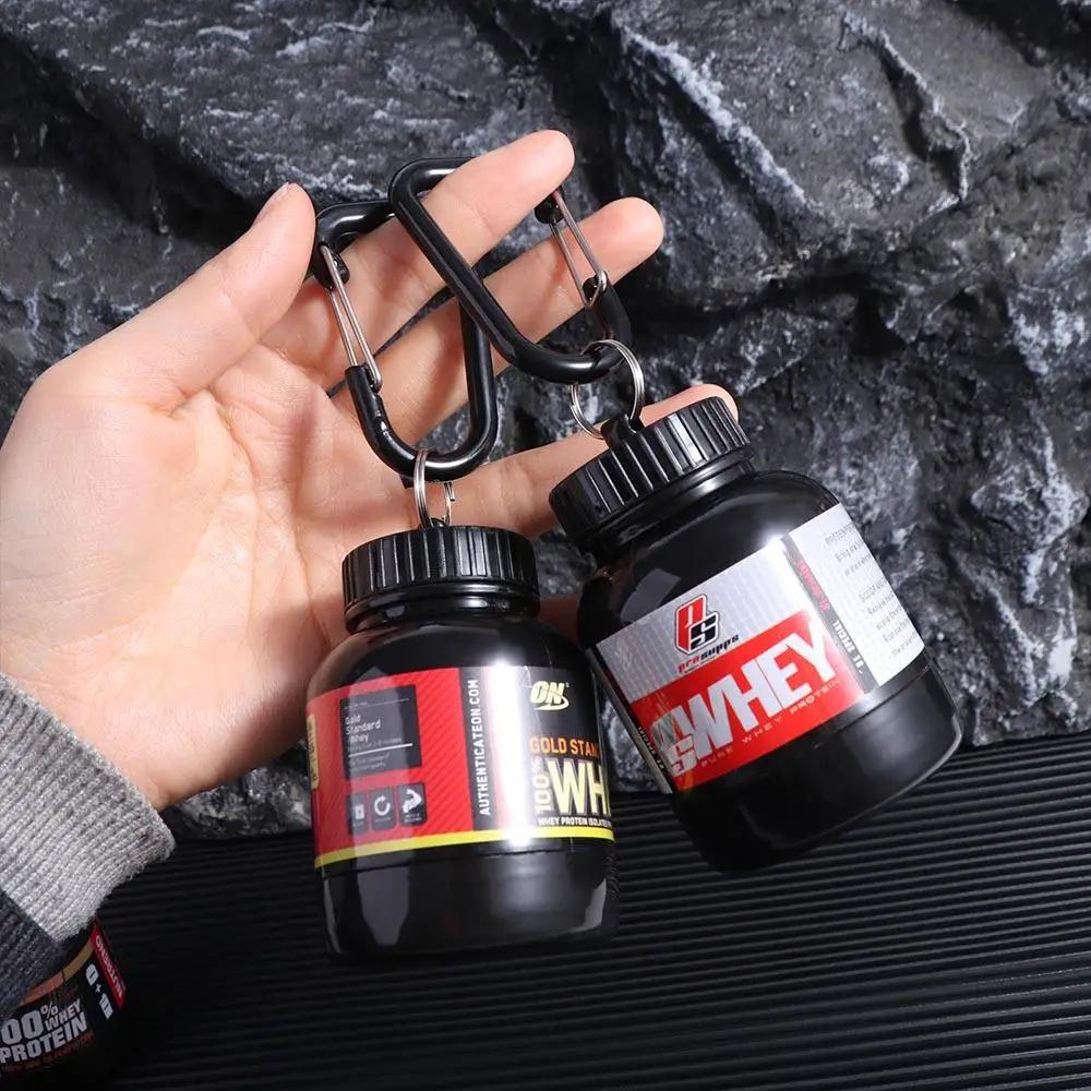 Protein Powder Bottle Keychain
