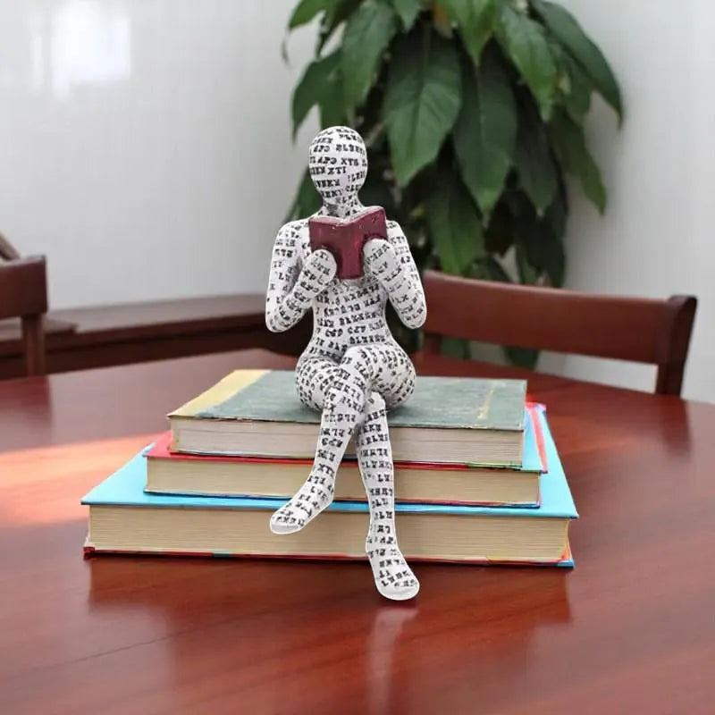 Modern Book Lover Figurines