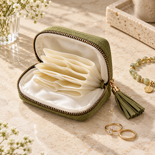 Multi-Compartment Jewellery Organizer Pouch