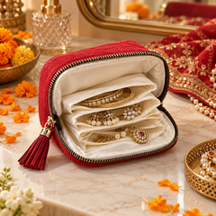 Multi-Compartment Jewellery Organizer Pouch