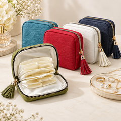 Multi-Compartment Jewellery Organizer Pouch