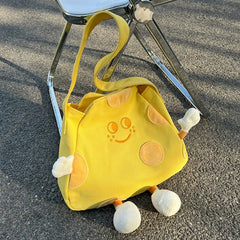 Cheese Smile Plush Bag