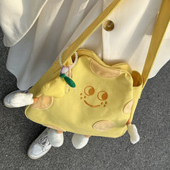 Cheese Smile Plush Bag