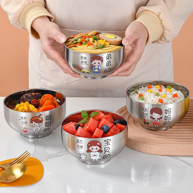 Cartoon Family Bowl Set