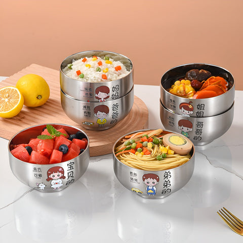 Cartoon Family Bowl Set