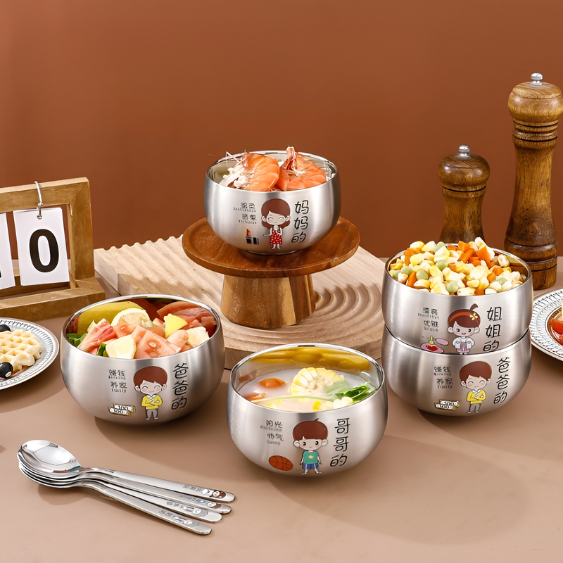 Cartoon Family Bowl Set