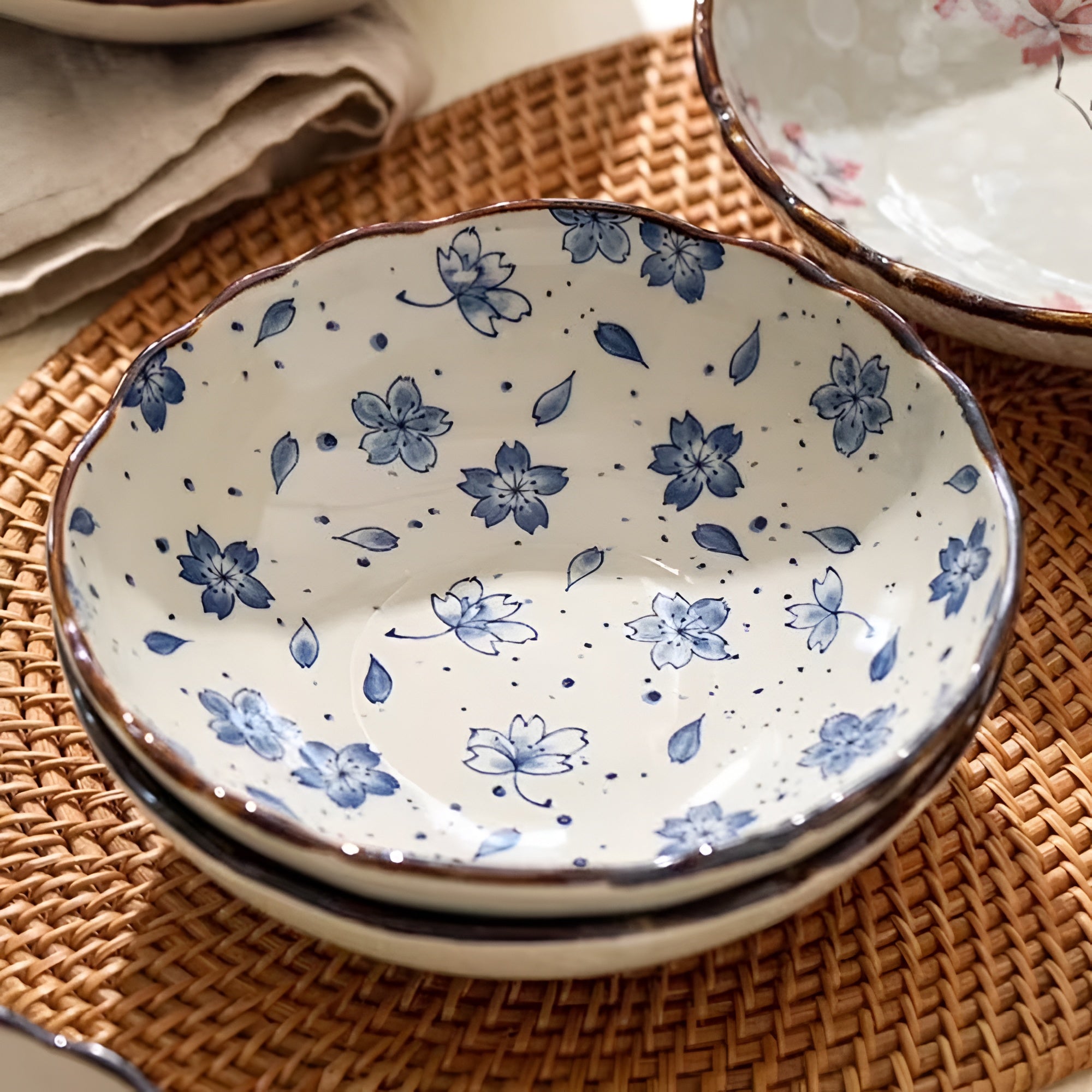 Floral Serving Dishes – Premium Ceramic Quality