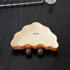 Cute Croissant Ceramic Plate