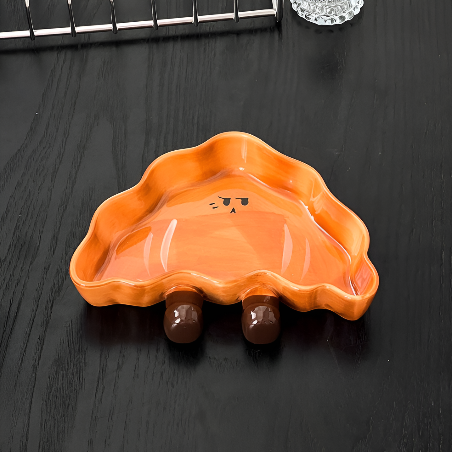 Cute Croissant Ceramic Plate – Ideal for Snacks & Desserts