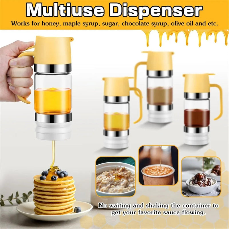 Clear Glass Honey Dispenser