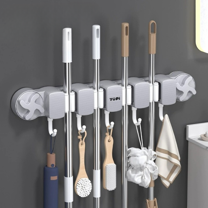 Wall-Mounted Mop Holder