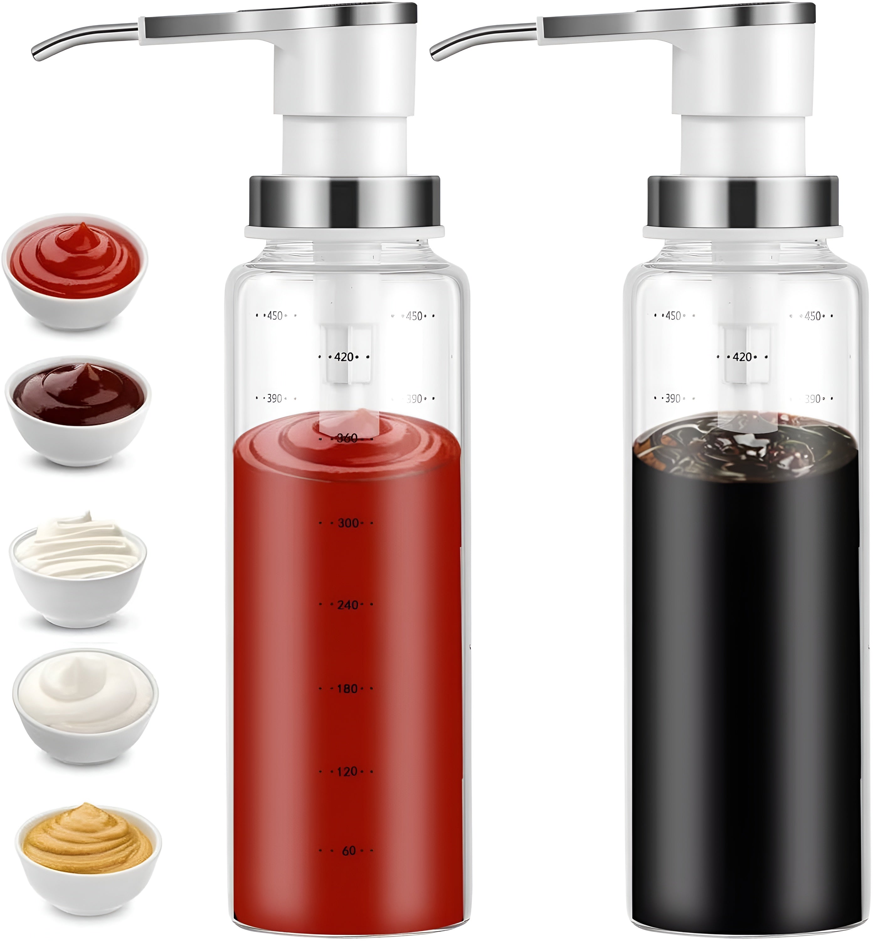 Glass Sauce Dispenser – Leakproof design