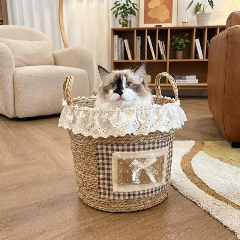 Vintage Style Storage Basket