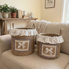 Vintage Style Storage Basket