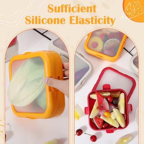 Square Silicone Lid Storage Box
