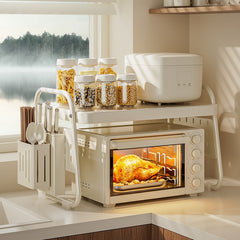 Multi Use Microwave Storage Rack