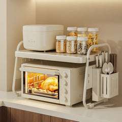 Multi Use Microwave Storage Rack